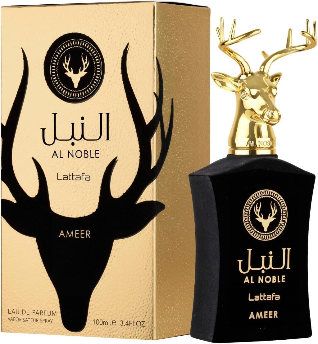 <p><strong>“Explorando o Lattafa Al Noble Ameer: Vale a Pena?”</strong></p><p>“></p><p>Ao analisarmos os detalhes desse perfume, percebemos que a embalagem é um dos seus grandes destaques. O frasco é elegantemente revestido em veludo, conferindo uma sensação de luxo. Além disso, as avaliações apontam uma versatilidade notável, permitindo o uso em diversas ocasiões, do dia a dia a eventos mais formais. A fixação é elogiada, com muitos usuários relatando que o aroma permanece por longos períodos, destacando-se entre as preferências de quem busca algo duradouro e envolvente.</p><p>Para aproveitar ao máximo sua experiência, recomendamos aplicar o perfume em pontos pulsantes, como pulsos e atrás das orelhas, para potencializar sua projeção. É importante considerar que as notas podem variar dependendo da pele de cada um, sendo interessante fazer um teste antes de um evento especial. Se você busca um aroma que combine sofisticação e a possibilidade de ser usado em diversas situações, certamente não se arrependerá da escolha. Para adquirir esse produto, confira <a href=
