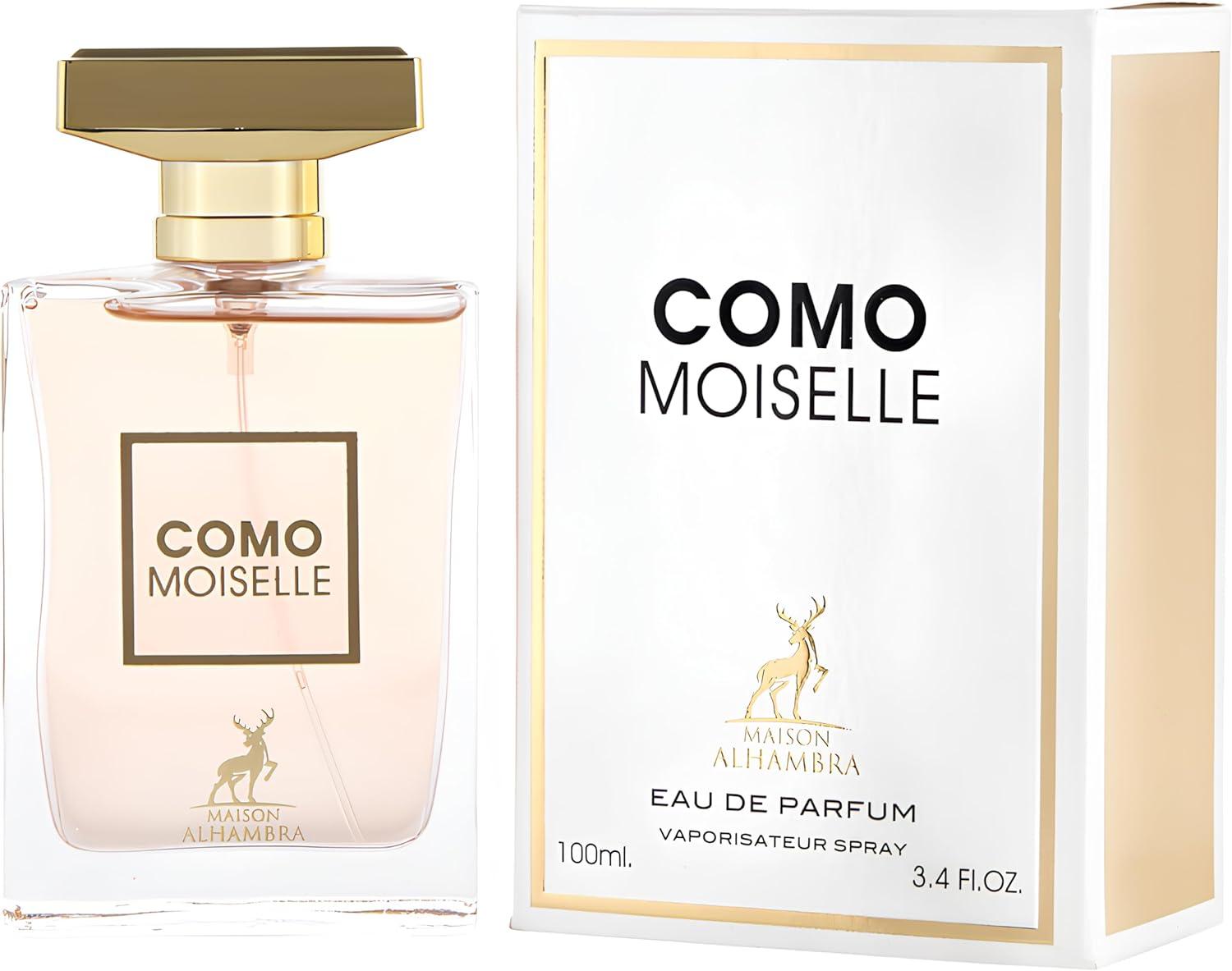 <h3>Nossa Experiência com a Sofisticação do Eau de Parfum Como Moiselle</h3><p>“></p><p>Ao explorarmos esta fragrância, somos imediatamente envolvidos por um bouquet sofisticado que se inicia com notas de <strong>açafrão</strong> e <strong>noz-moscada</strong>. A transição para o coração revelou um delicado equilíbrio de <strong>âmbar</strong> e <strong>madeira de cedro</strong>, criando uma base quente que nos proporciona conforto e segurança. As notas de fundo, com toques de <strong>baunilha</strong> e <strong>almíscar</strong>, deixam um rastro irresistível, perfeito para ocasiões especiais ou para aquele dia em que simplesmente queremos nos sentir únicos.</p><p>Para maximizar nossa experiência, sugerimos aplicá-lo nas pulsas e atrás das orelhas, áreas onde a temperatura do corpo pode amplificar a intensidade da fragrância. Além disso, é ideal para ser usado em clima ameno, já que sua combinação complexa de notas pode ser bastante marcante. Confira as características principais na tabela abaixo:</p><table class=